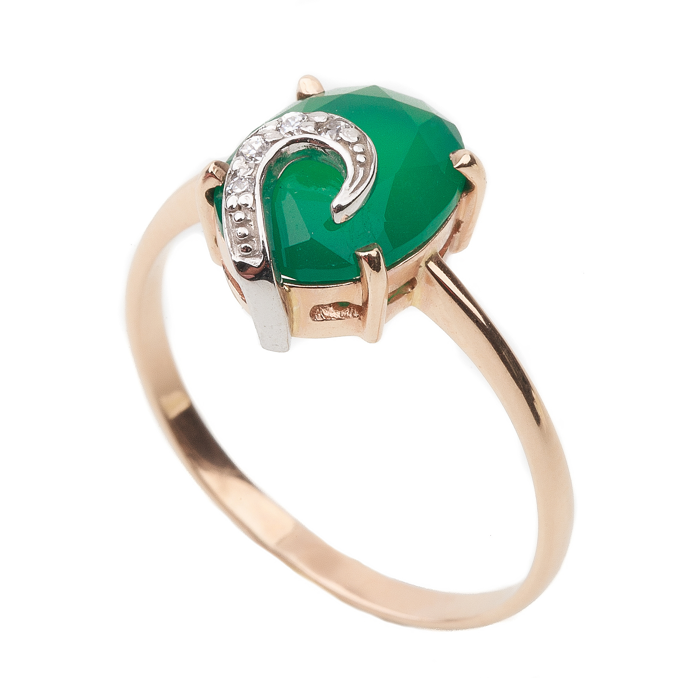 Золотое кольцо с зеленым ониксом и фианитами 11919-2 Диамант, 16,5 размер
Золотое кольцо с зеленым ониксом и фианитами 11919-2 Диамант, 16,5 размер