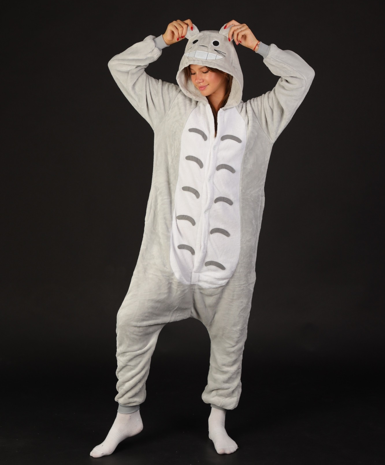Пижама Кигуруми Kigurumi Кот Тоторо Для Детей И Подростков Серый 155-165 см. (1032/1)
Пижама Кигуруми Kigurumi Кот Тоторо Для Детей И Подростков Серый 155-165 см. (1032/1)
