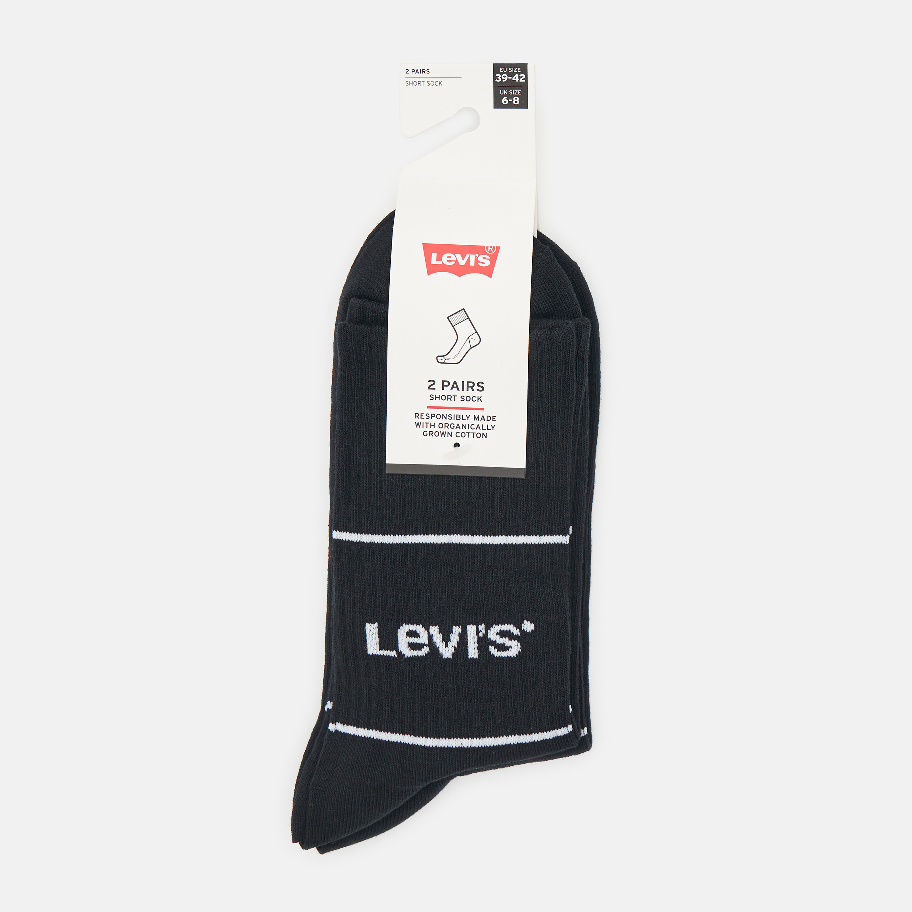 Набор носков Levi's 701210567-008 - 2 пары Black, Набор носков Levi's 701210567-008 39-42 2 пары Black
Набор носков Levi's 701210567-008 - 2 пары Black, Набор носков Levi's 701210567-008 39-42 2 пары Black