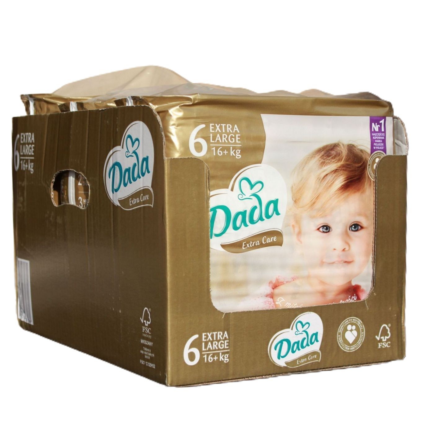 Підгузки Dada Extra Care 6 EXTRA LARGE 78 шт / 16+ кг (3 пачки в заводському ящику)
Підгузки Dada Extra Care 6 EXTRA LARGE 78 шт / 16+ кг (3 пачки в заводському ящику)