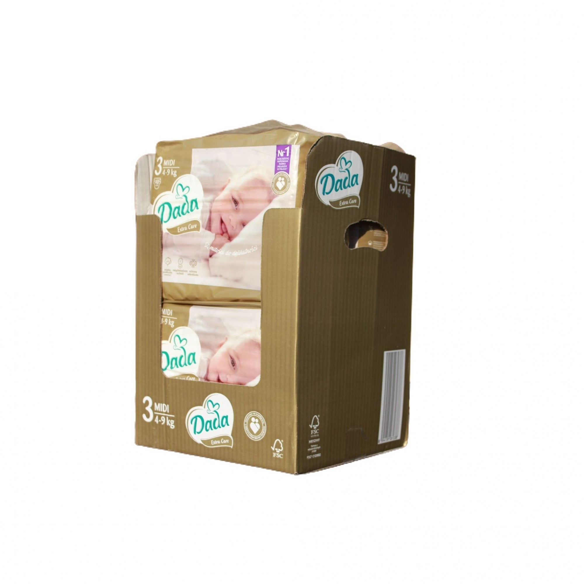 Підгузки Dada Extra Care 3 MIDI 4‑9 кг 160 штук (4 пачки в заводському ящику)
Підгузки Dada Extra Care 3 MIDI 4‑9 кг 160 штук (4 пачки в заводському ящику)
