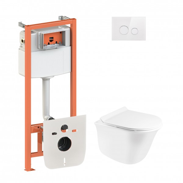 Набор Qtap инсталляция 4 в 1 с панелью смыва Nest (QT0133M425 + QT0111V1164GW) + унитаз с сиденьем Virgo QT1833051ERW
Набор Qtap инсталляция 4 в 1 с панелью смыва Nest (QT0133M425 + QT0111V1164GW) + унитаз с сиденьем Virgo QT1833051ERW