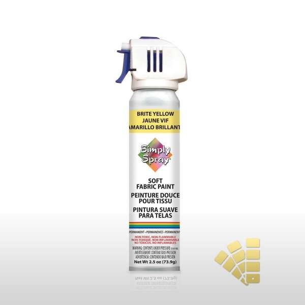 Желтая спрей-краска для ткани Simply Spray Soft Fabric Paint, 73.9 мл
Желтая спрей-краска для ткани Simply Spray Soft Fabric Paint, 73.9 мл