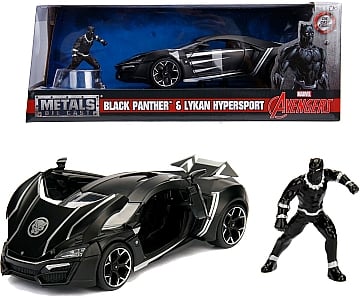 Машина металлическая "Марвел. Мстители", 1:24, Lykan Hypersport с фигуркой Черной Пантеры - Jada (20-1035527)
Машина металлическая "Марвел. Мстители", 1:24, Lykan Hypersport с фигуркой Черной Пантеры - Jada (20-1035527)