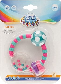 Погремушка "Мячик и цветные шарики", розовая с зеленым - Canpol Babies (20-821630)
Погремушка "Мячик и цветные шарики", розовая с зеленым - Canpol Babies (20-821630)