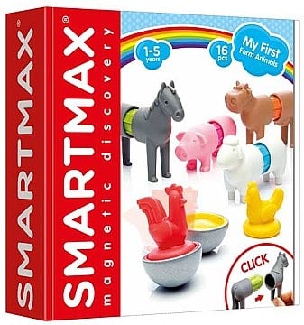 Магнитный конструктор "Мои первые домашние животные", 16шт - SmartMax (20-620208)
Магнитный конструктор "Мои первые домашние животные", 16шт - SmartMax (20-620208)