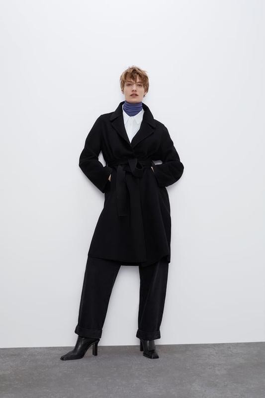 Шерстяное пальто с запахом Zara чёрный, Шерстяное пальто с запахом Zara XS чёрный
Шерстяное пальто с запахом Zara чёрный, Шерстяное пальто с запахом Zara XS чёрный