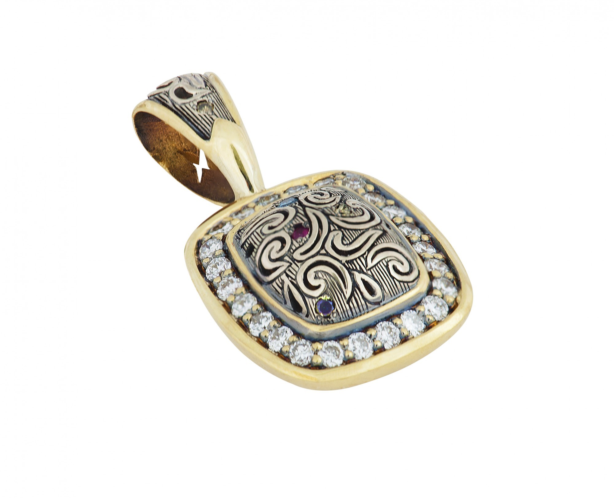 Кулон из золота (750) с бриллиантами и сапфирами Congress Diamond, коллекция Brocade //B12P18
Кулон из золота (750) с бриллиантами и сапфирами Congress Diamond, коллекция Brocade //B12P18