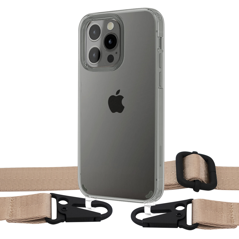 Чехол Upex Crossbody Protection Case для iPhone 13 Pro Max Crystal with Harness Champagne
Чехол Upex Crossbody Protection Case для iPhone 13 Pro Max Crystal with Harness Champagne