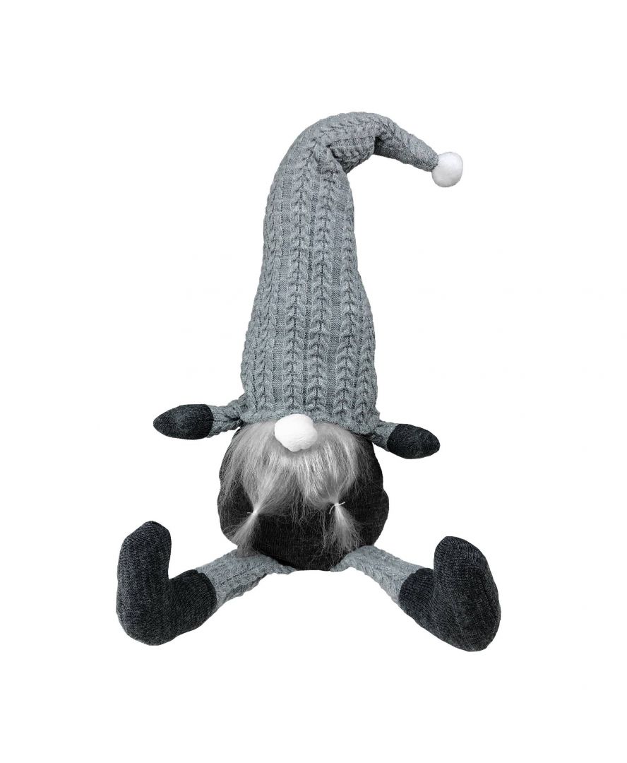 Декоративная новогодняя игрушка Гном-стоппер в серебряном колпаке с ножками 65 см 
Декоративная новогодняя игрушка Гном-стоппер в серебряном колпаке с ножками 65 см