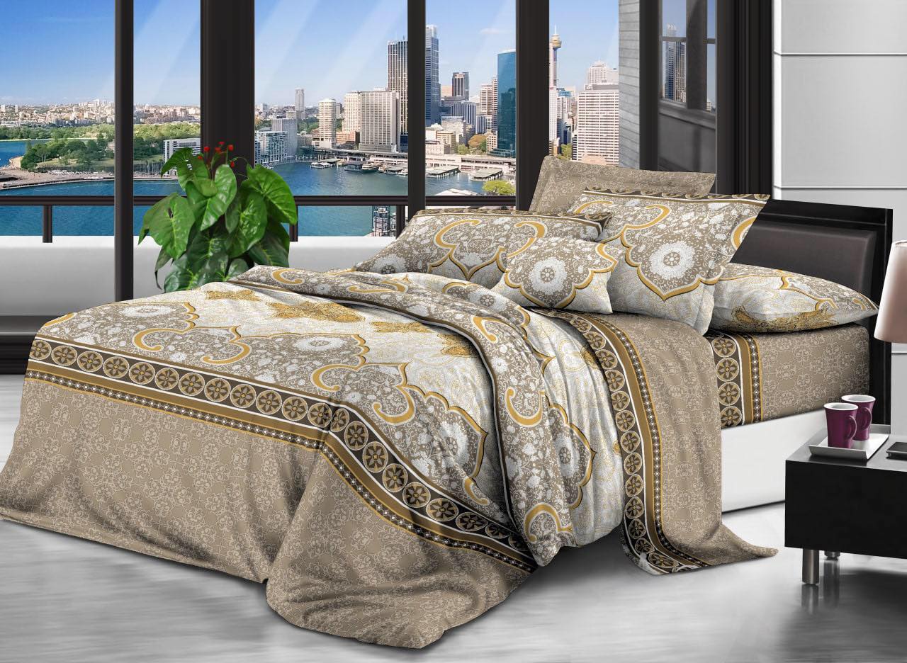 Комплект постельного белья ViTex S-1306 полуторный(р) 70*70см коричневый 
Комплект постельного белья ViTex S-1306 полуторный(р) 70*70см коричневый