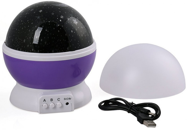 Круглый вращающийся ночник-проектор звездное небо Star Master Dream 4767 Violet (zag163806462)
Круглый вращающийся ночник-проектор звездное небо Star Master Dream 4767 Violet (zag163806462)