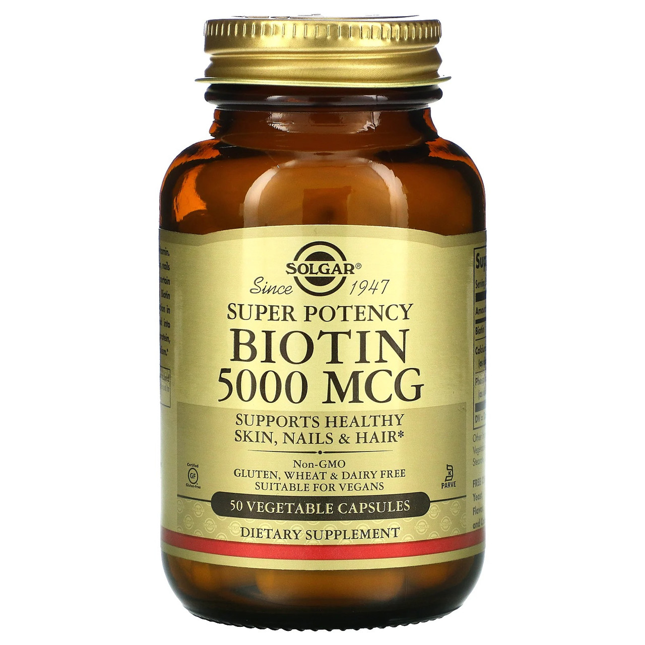 Биотин Solgar Biotin 5000 мкг для здоровья кожи ногтей и волос 50 растительных капсул
Биотин Solgar Biotin 5000 мкг для здоровья кожи ногтей и волос 50 растительных капсул