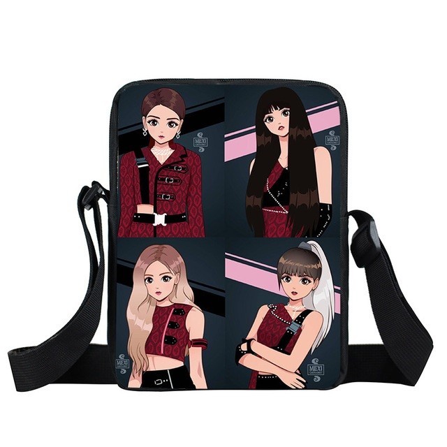 Молодёжная сумка через плечо KPOP Blackpink Anime КПОП Блекпинк Анимэ для девочек с принтом черная
Молодёжная сумка через плечо KPOP Blackpink Anime КПОП Блекпинк Анимэ для девочек с принтом черная