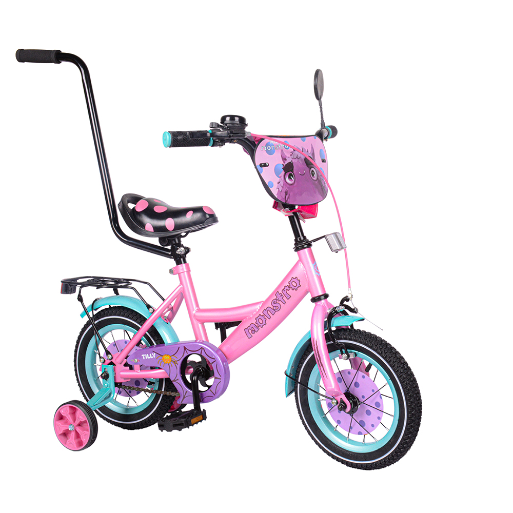 Велосипед TILLY Monstro T-21229/1 12" с родительской ручкой + звонок и зеркало Розовый/Голубой
Велосипед TILLY Monstro T-21229/1 12" с родительской ручкой + звонок и зеркало Розовый/Голубой