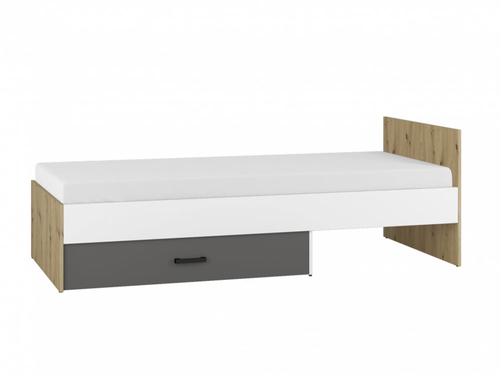 Современная кровать с ящиком для молодежной комнаты Fini ML Meble 94x70x204 (FINI 09) 085484
Современная кровать с ящиком для молодежной комнаты Fini ML Meble 94x70x204 (FINI 09) 085484