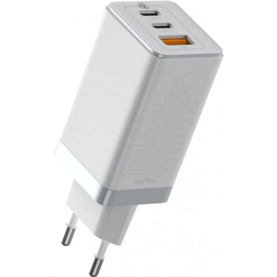 Зарядное устройство Baseus GaN2 Pro QC 2C+U 65W + Cable Type-C 100W white (CCGAN2P-B02)
Зарядное устройство Baseus GaN2 Pro QC 2C+U 65W + Cable Type-C 100W white (CCGAN2P-B02)