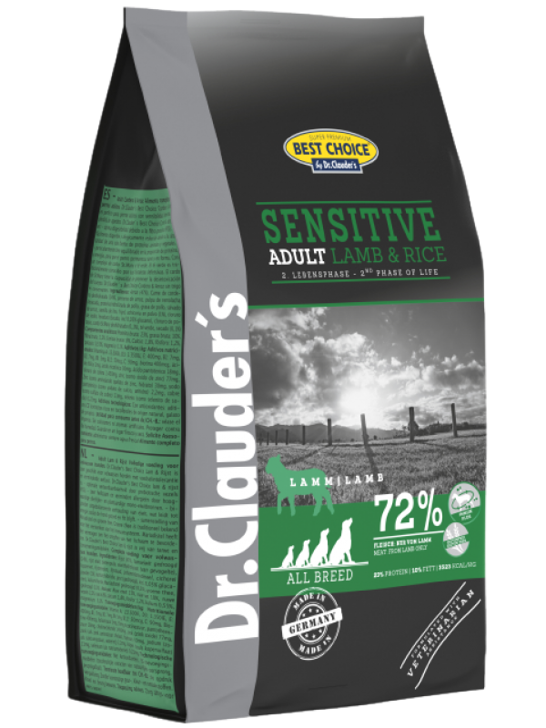 Корм для взрослых собак с пищевой чувствительностью Dr.Clauder's Lamb&Rice 20 кг (33052000)
Корм для взрослых собак с пищевой чувствительностью Dr.Clauder's Lamb&Rice 20 кг (33052000)