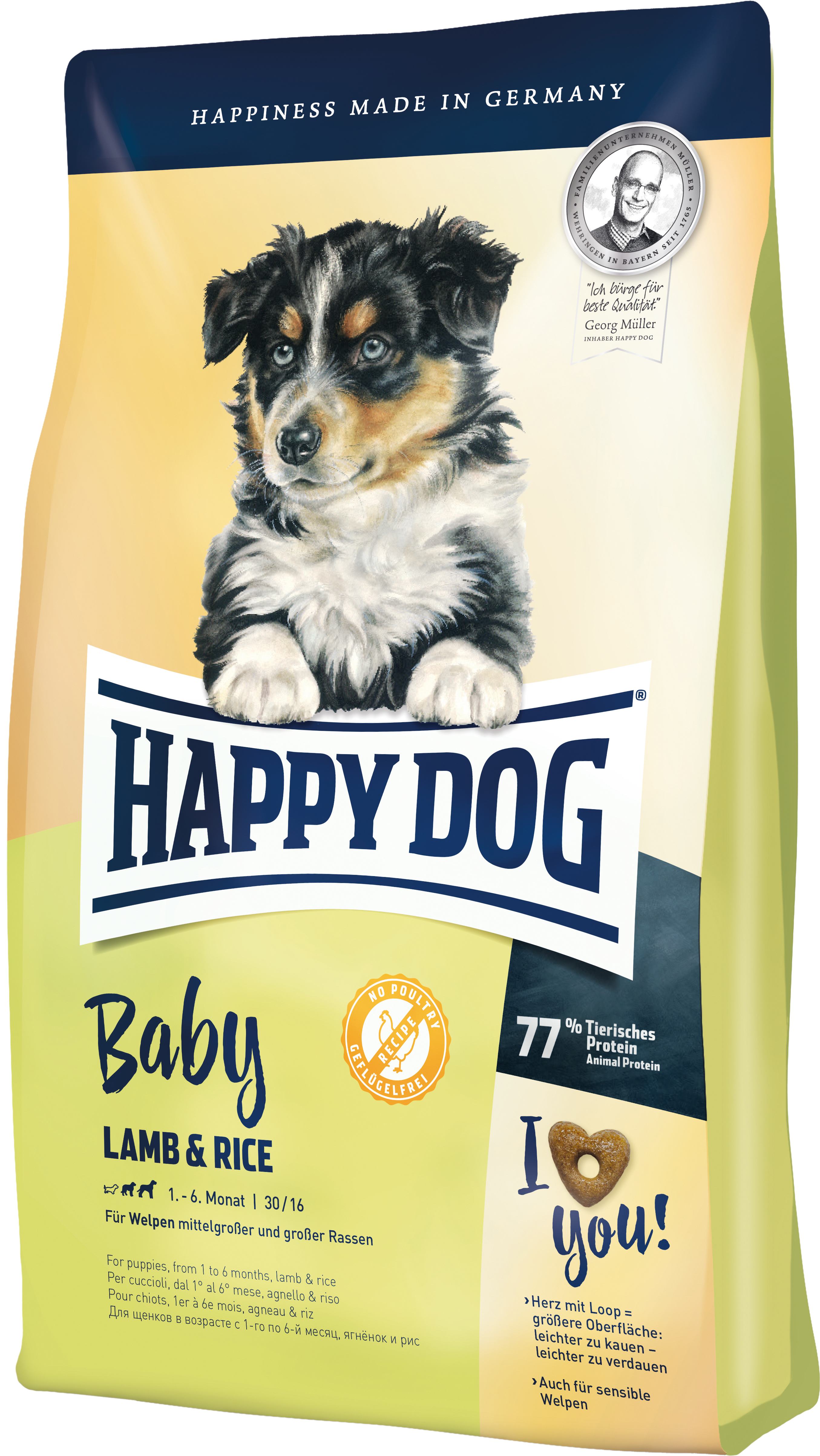 Сухой корм Happy Dog Baby Lamb & Rice для щенков в возрасте от 4 недель до 6 месяцев с ягненком и рисом 18 кг (60394 / 4001967098815)
Сухой корм Happy Dog Baby Lamb & Rice для щенков в возрасте от 4 недель до 6 месяцев с ягненком и рисом 18 кг (60394 / 4001967098815)