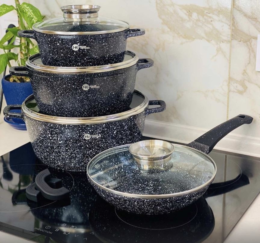 Набор кастрюль сковорода с гранитным антипригарным покрытием Higher Kitchen HK-310 ЧЕРНЫЙ (HK - 565)
Набор кастрюль сковорода с гранитным антипригарным покрытием Higher Kitchen HK-310 ЧЕРНЫЙ (HK - 565)
