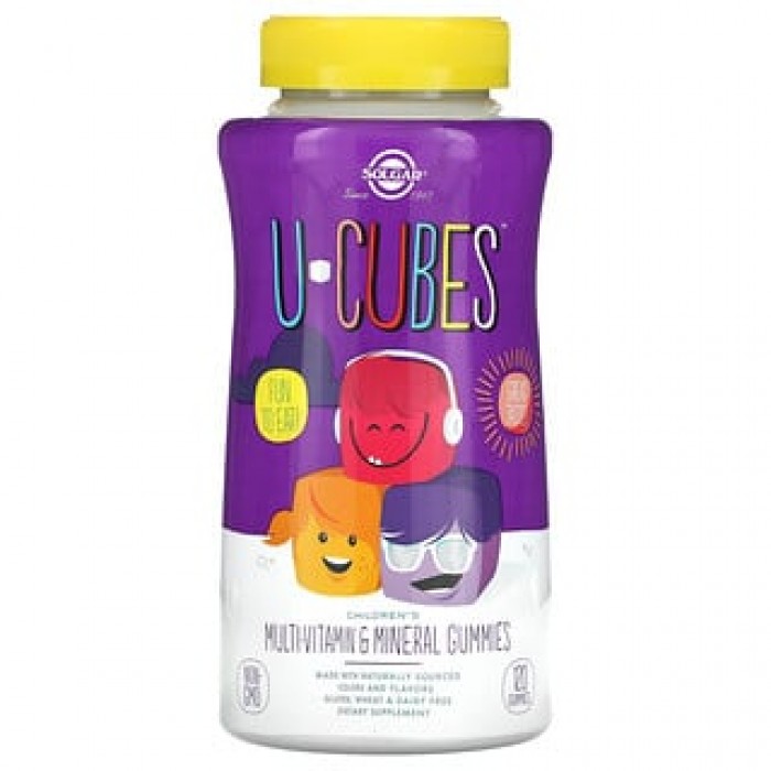 Мультивитамины и минералы для детей жевательные Childrens Multi-Vitamin & Mineral Solgar U-Cubes 120 конфет (441405)
Мультивитамины и минералы для детей жевательные Childrens Multi-Vitamin & Mineral Solgar U-Cubes 120 конфет (441405)
