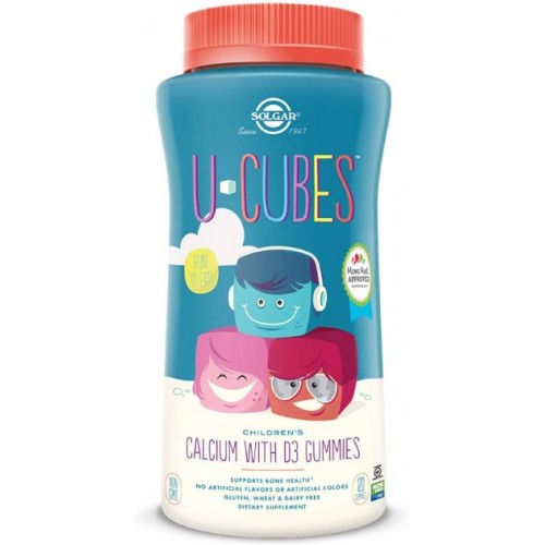 Жевательный кальций с Д3 для детей, U-Cubes, Children's Calcium With D3, Solgar,120 кубиков (267535)
Жевательный кальций с Д3 для детей, U-Cubes, Children's Calcium With D3, Solgar,120 кубиков (267535)
