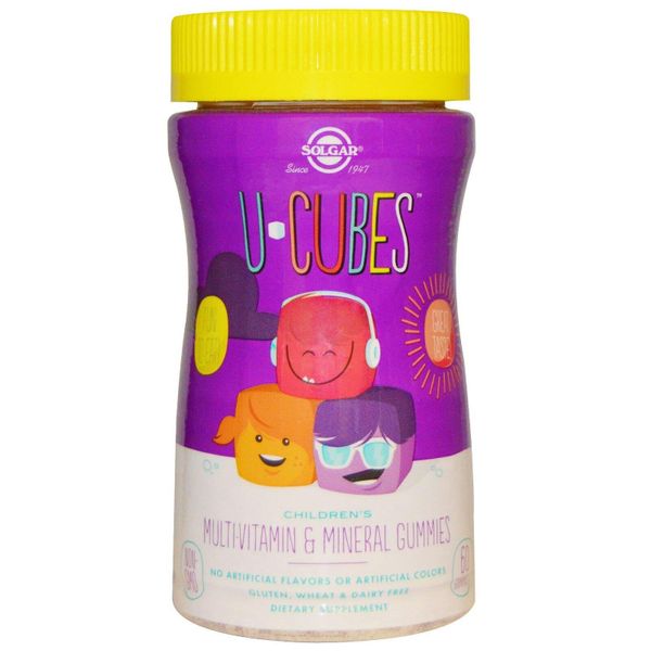 Мультивитамины и минералы для детей жевательные Childrens Multi-Vitamin & Mineral Solgar U-Cubes 60 конфет (441401)
Мультивитамины и минералы для детей жевательные Childrens Multi-Vitamin & Mineral Solgar U-Cubes 60 конфет (441401)