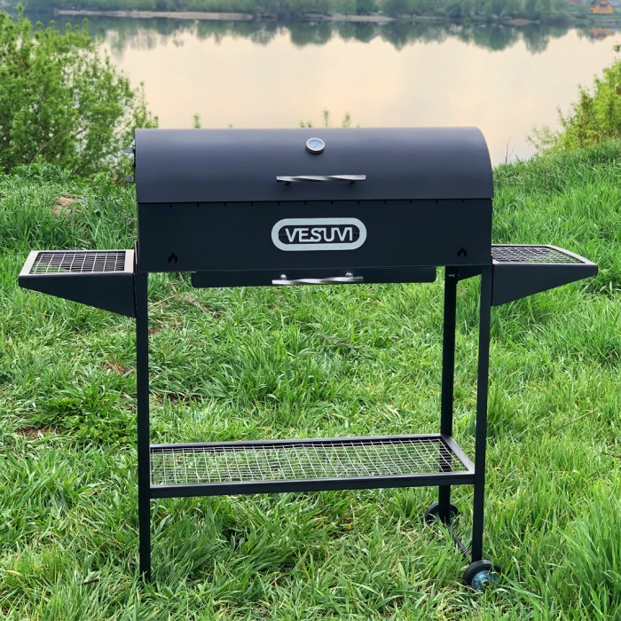 Мангал барбекю стационарный Vesuvi BBQ 800 3 mm (термометр, боковые полки - 2 шт, полка-дровник)
Мангал барбекю стационарный Vesuvi BBQ 800 3 mm (термометр, боковые полки - 2 шт, полка-дровник)