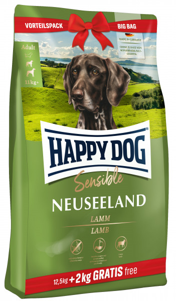 Сухой корм Happy Dog Sensible Neuseeland для взрослых собак с чувствительным пищеварением с ягненком и рисом 12.5 кг + 2 кг (3603/ 4001967069471)
Сухой корм Happy Dog Sensible Neuseeland для взрослых собак с чувствительным пищеварением с ягненком и рисом 12.5 кг + 2 кг (3603/ 4001967069471)