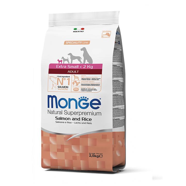Сухой корм Monge Extra Small Adult для взрослых собак миниатюрных пород (лосось) 2.5 кг
Сухой корм Monge Extra Small Adult для взрослых собак миниатюрных пород (лосось) 2.5 кг
