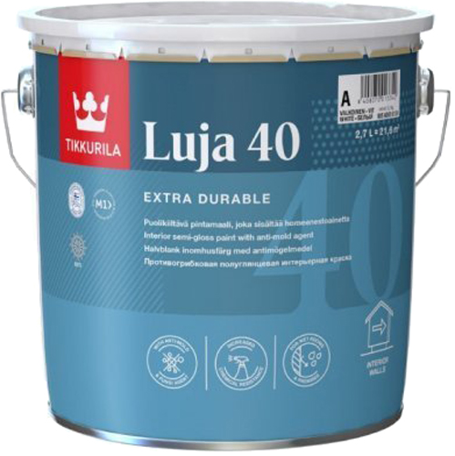 Краска акрилатная с противоплесневым компонентом Tikkurila Luja 40 2.7 л Белая (6408070013342)
Краска акрилатная с противоплесневым компонентом Tikkurila Luja 40 2.7 л Белая (6408070013342)