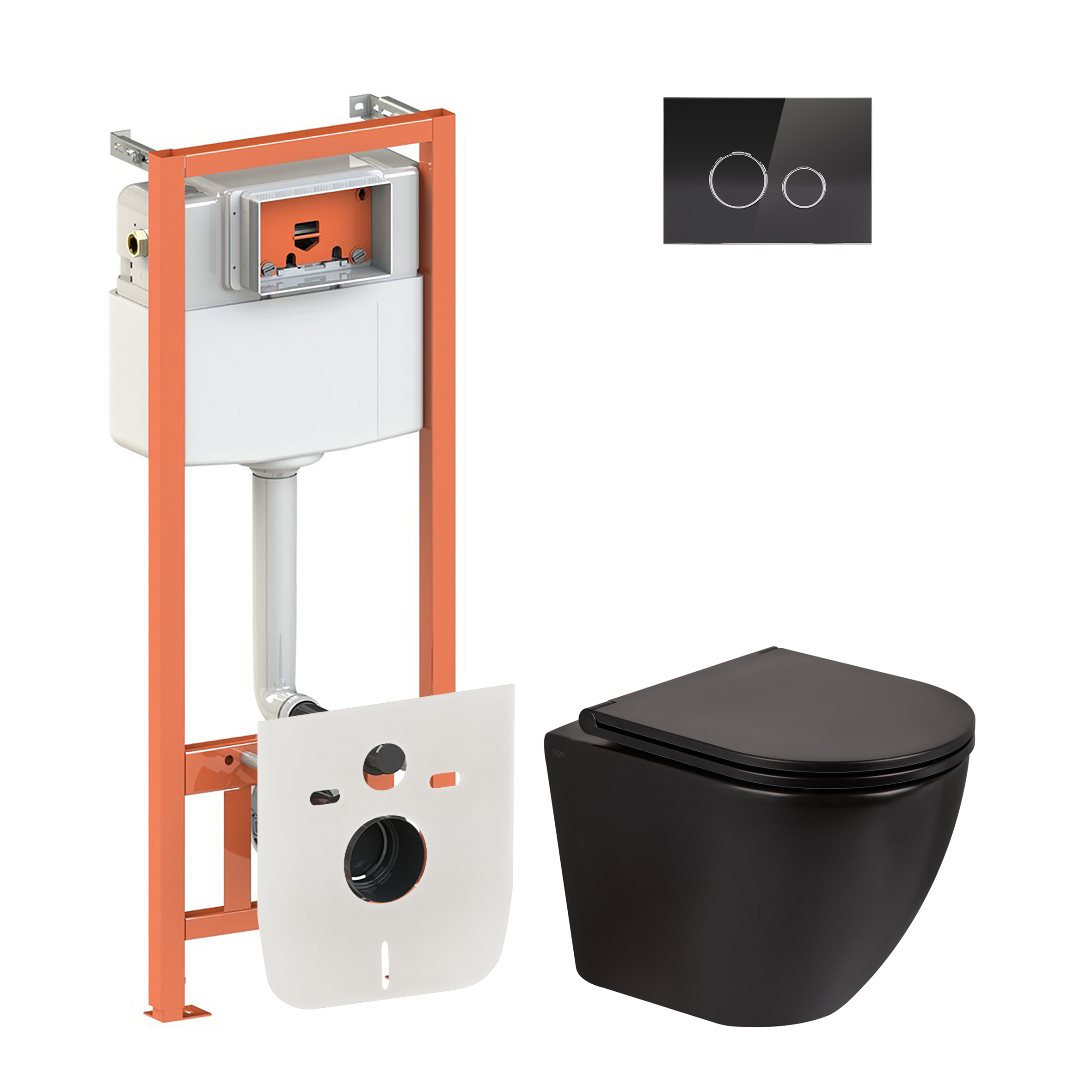 Комплект инсталляции Qtap 4 в 1 с кнопкой смыва Nest (QT0133M425 + QT0111V1107GB) + унитаз с сиденьем Robin QT13332141ERMB
Комплект инсталляции Qtap 4 в 1 с кнопкой смыва Nest (QT0133M425 + QT0111V1107GB) + унитаз с сиденьем Robin QT13332141ERMB