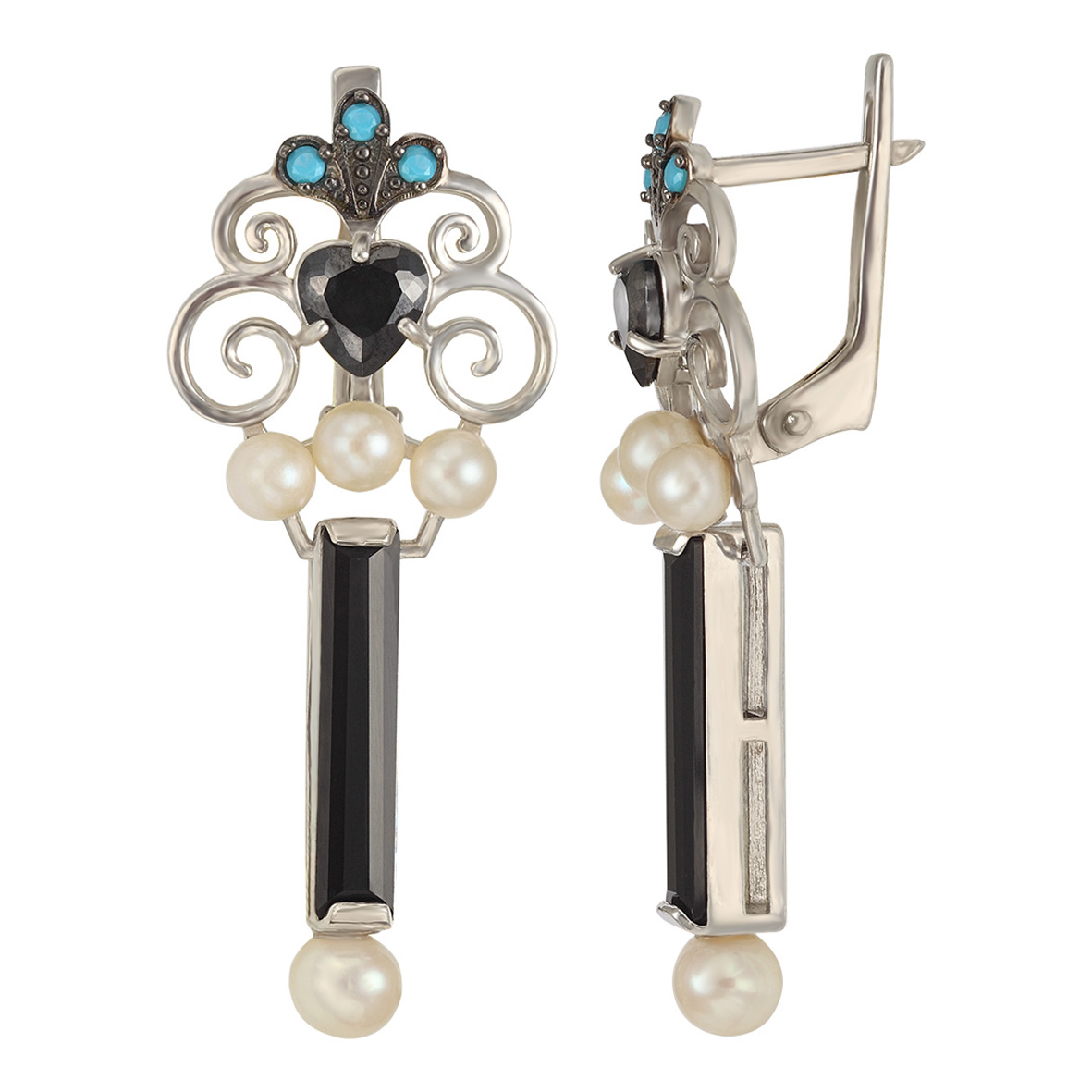 Серебряные серьги с агатом, жемчугом, фианитами и нанокристаллами Tango Jewellery Company 449642С
Серебряные серьги с агатом, жемчугом, фианитами и нанокристаллами Tango Jewellery Company 449642С