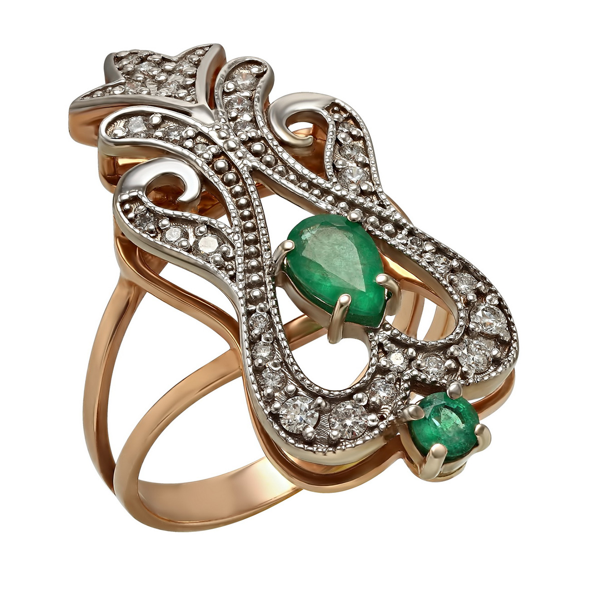 Золотое кольцо с бриллиантами и изумрудами Tango Jewellery Company 752610 размер 17.5
Золотое кольцо с бриллиантами и изумрудами Tango Jewellery Company 752610 размер 17.5