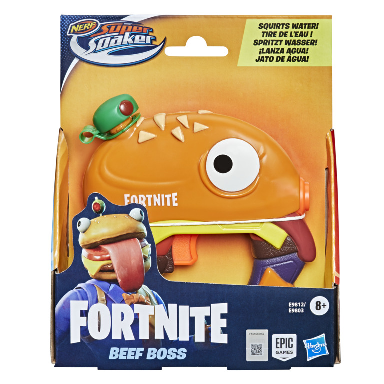 Бластер іграшковий водний,"Нерф Супер Сокер" Fortnite Beef Boss E9812 (2000904248827)
Бластер іграшковий водний,"Нерф Супер Сокер" Fortnite Beef Boss E9812 (2000904248827)