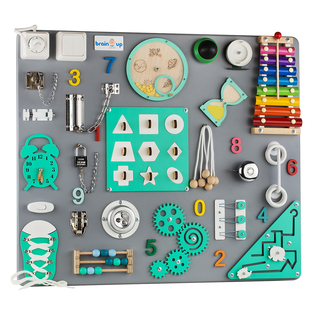 Бизиборд BrainUp Smart Busy Board настольная развивающая игра доска из 30 деталей L60*70 см (6005_3)
Бизиборд BrainUp Smart Busy Board настольная развивающая игра доска из 30 деталей L60*70 см (6005_3)
