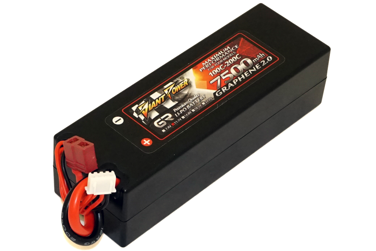 Аккумулятор Giant Power (Dinogy) G2.0 Li-Pol 7500mAh 11.1V 3S 100C Hardcase 38x46x139 T-Plug
Аккумулятор Giant Power (Dinogy) G2.0 Li-Pol 7500mAh 11.1V 3S 100C Hardcase 38x46x139 T-Plug