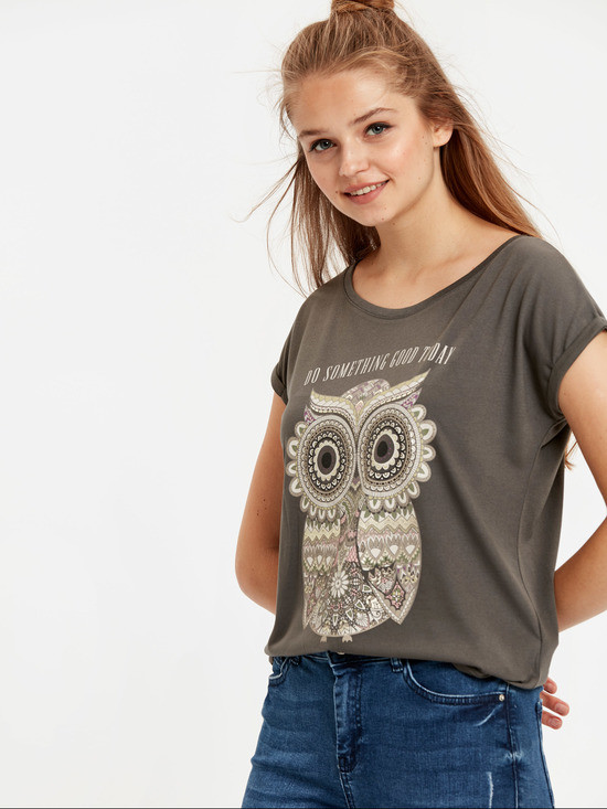 Женская футболка LC Waikiki с совой Do something good today Серая (LCW Woman -1508, Женская футболка LC Waikiki с совой Do something good today S Серая (LCW Woman -1508)
Женская футболка LC Waikiki с совой Do something good today Серая (LCW Woman -1508, Женская футболка LC Waikiki с совой Do something good today S Серая (LCW Woman -1508)