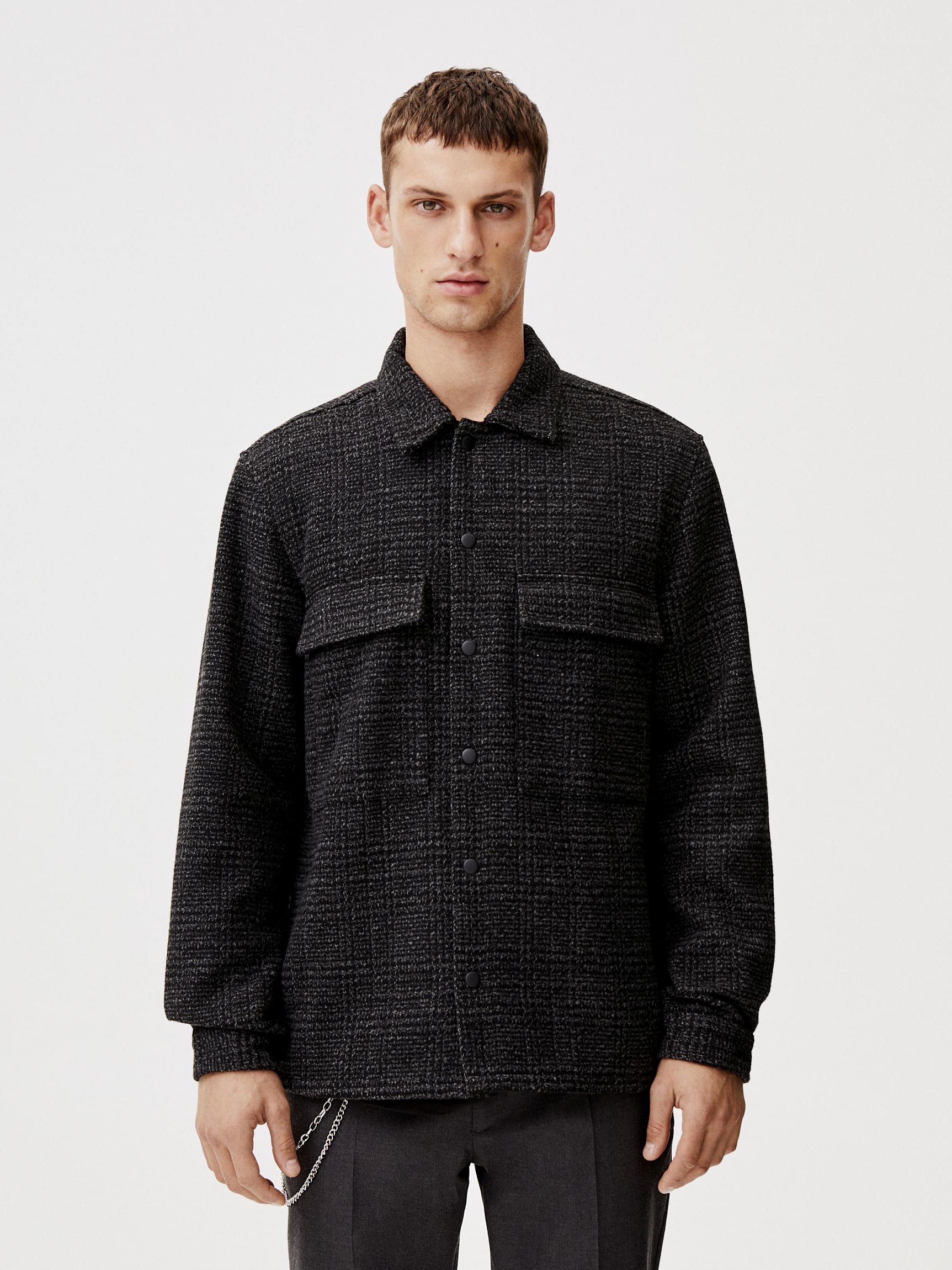 Куртка-рубашка Pull & Bear 9474/527/802 Серая в клетку, Куртка-рубашка Pull & Bear 9474/527/802 XL Серая в клетку
Куртка-рубашка Pull & Bear 9474/527/802 Серая в клетку, Куртка-рубашка Pull & Bear 9474/527/802 XL Серая в клетку