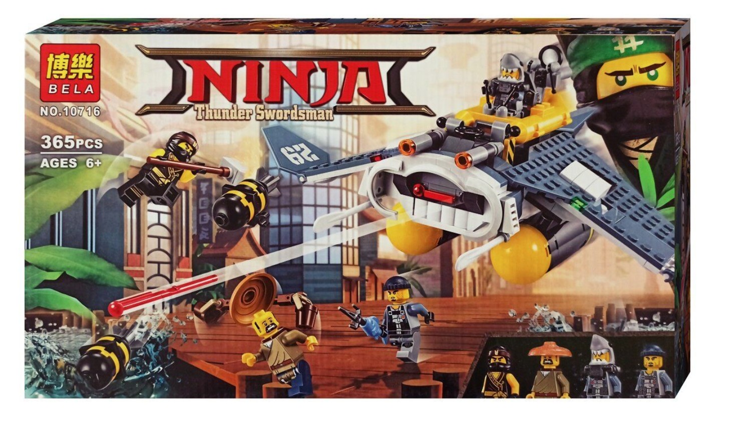 Конструктор Bela "Ninjago Movie" (10716) Бомбардировщик Морской дьявол, 365 деталей
Конструктор Bela "Ninjago Movie" (10716) Бомбардировщик Морской дьявол, 365 деталей
