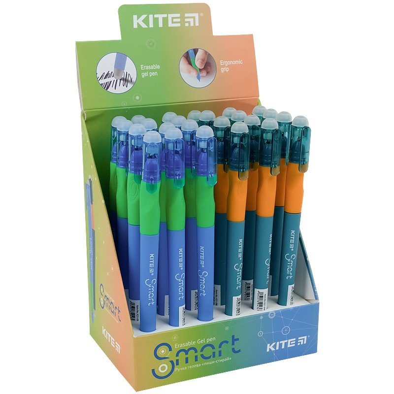 Набор гелевых ручек пиши-стирай Kite Smart cиних 0.5 мм прорезиненный корпус 24 шт (K21-098-02)
Набор гелевых ручек пиши-стирай Kite Smart cиних 0.5 мм прорезиненный корпус 24 шт (K21-098-02)