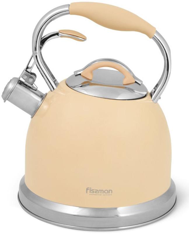 Чайник Fissman Felicity 2.6л из нержавеющей стали, со свистком, крем-брюле
Чайник Fissman Felicity 2.6л из нержавеющей стали, со свистком, крем-брюле