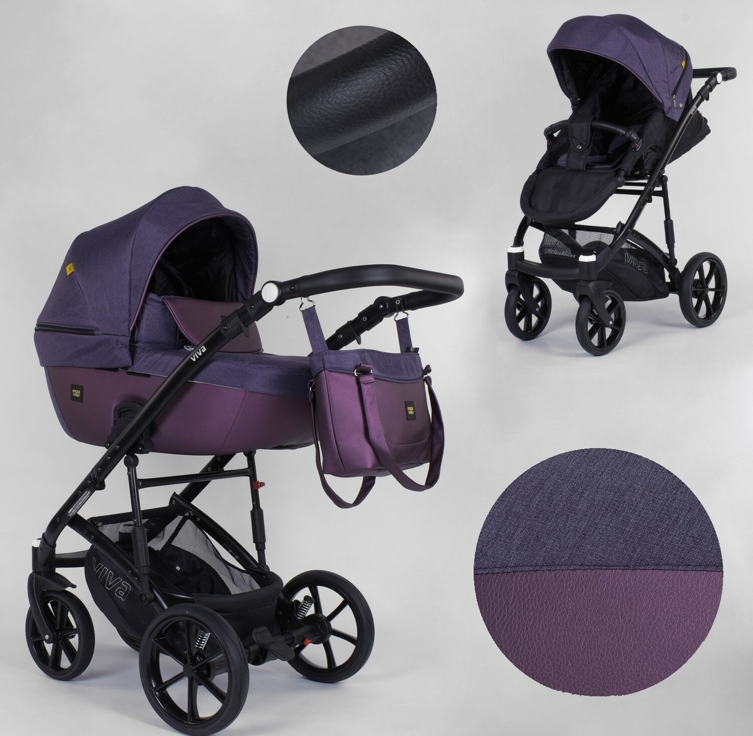 Детская коляска 2 в 1 Expander VIVA V-26883 (1) цвет Plum водоотталкивающая ткань + эко-кожа
Детская коляска 2 в 1 Expander VIVA V-26883 (1) цвет Plum водоотталкивающая ткань + эко-кожа