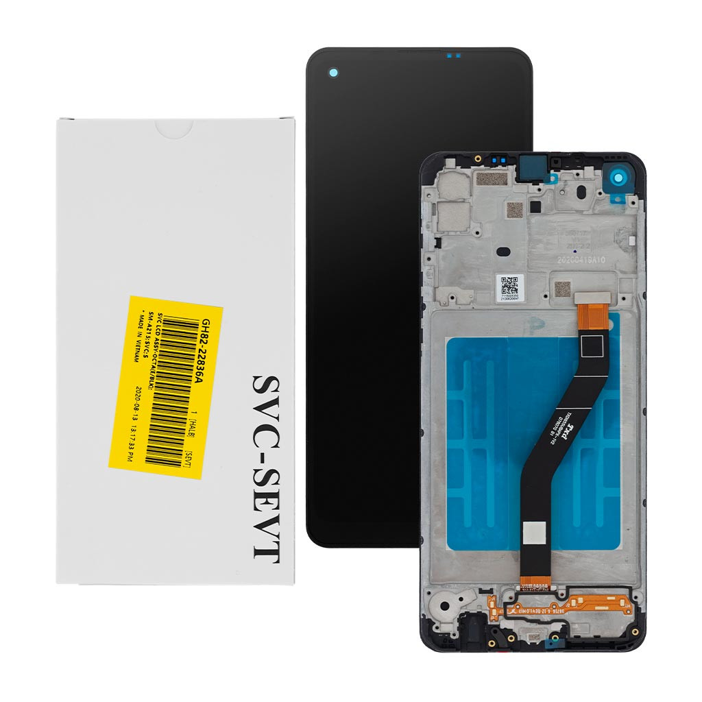 Дисплей Samsung A215 Galaxy A21 2020, GH82-22836A, с тачскрином, рамкой, Service Pack Original, Black
Дисплей Samsung A215 Galaxy A21 2020, GH82-22836A, с тачскрином, рамкой, Service Pack Original, Black