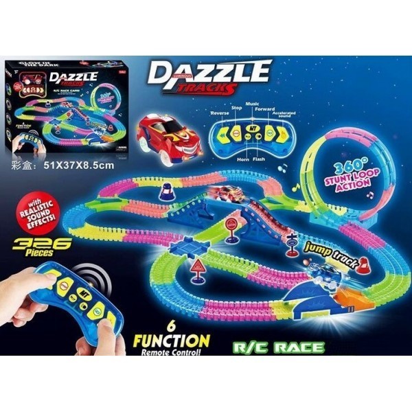 Гибкий Автотрек На Радиоуправлении Длина Трека 655см Dazzle Tracks (326 Элементов)
Гибкий Автотрек На Радиоуправлении Длина Трека 655см Dazzle Tracks (326 Элементов)