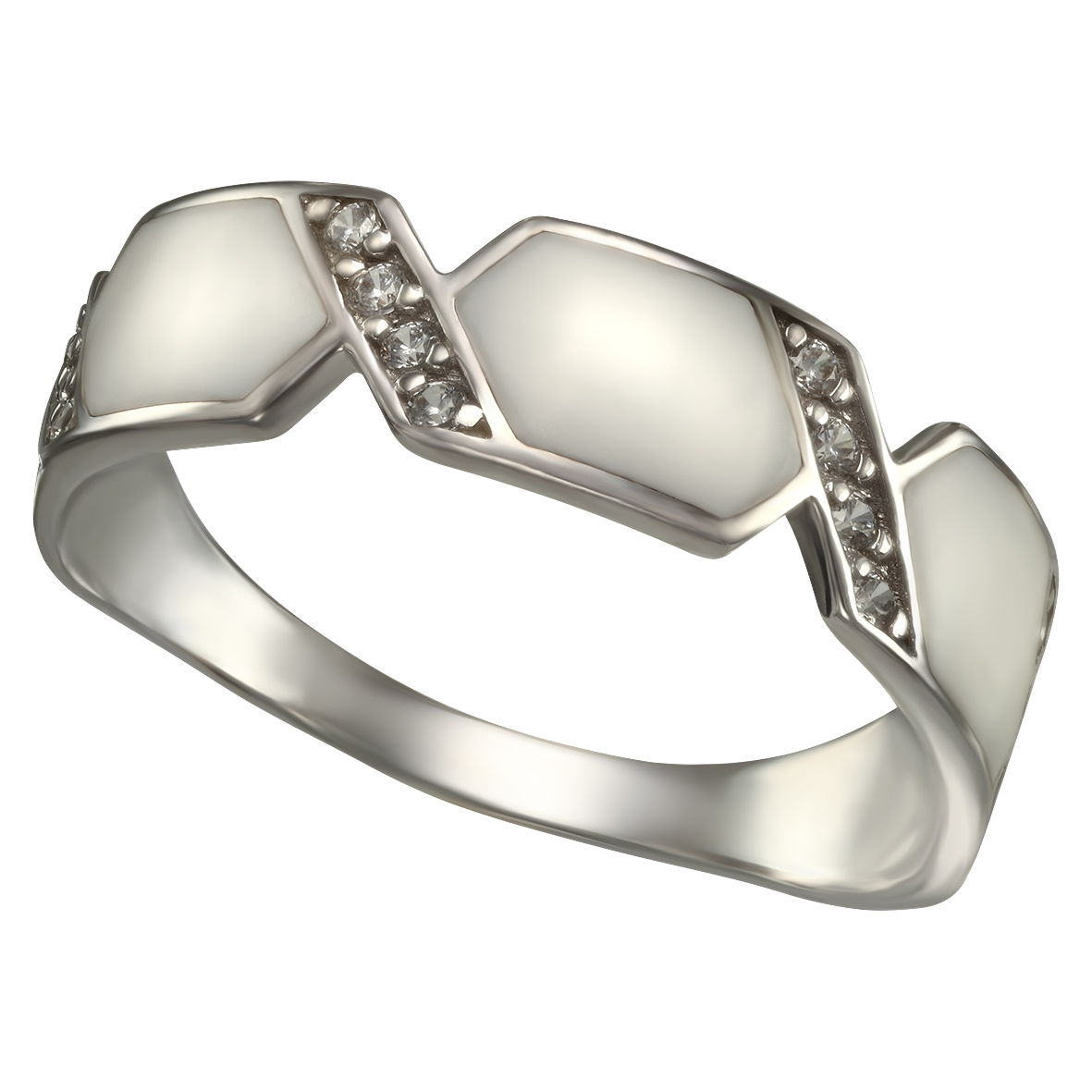 Серебряное кольцо с фианитами и эмалью Tango Jewellery Company 380148А размер 19
Серебряное кольцо с фианитами и эмалью Tango Jewellery Company 380148А размер 19