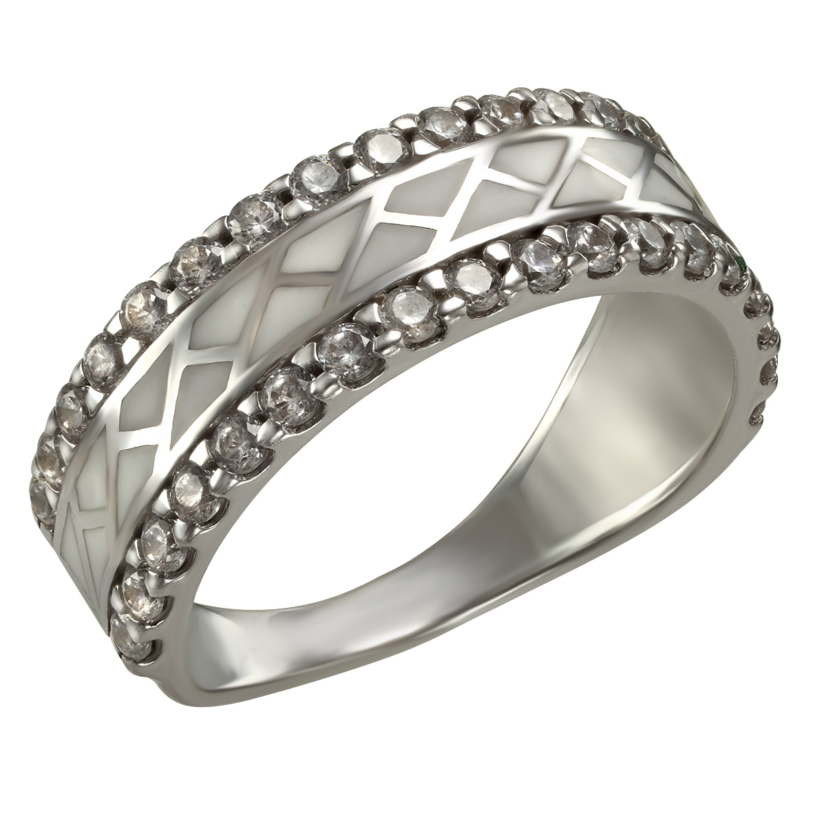 Серебряное кольцо с фианитами и эмалью Tango Jewellery Company 380147А размер 16.5
Серебряное кольцо с фианитами и эмалью Tango Jewellery Company 380147А размер 16.5