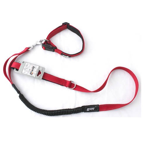Комплект ошейник с поводком AnimAll для собак, L, красный 
Комплект ошейник с поводком AnimAll для собак, L, красный