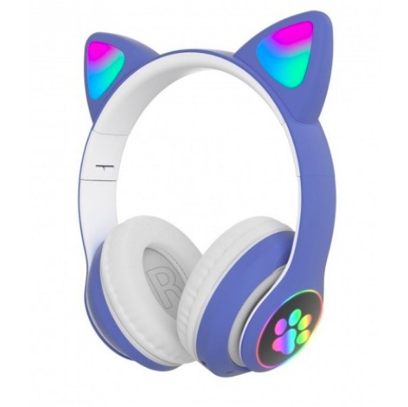 Беспроводные детские Bluetooth наушники с кошачьими ушками и цветной подсветкой Cat VZV-23M голубые
Беспроводные детские Bluetooth наушники с кошачьими ушками и цветной подсветкой Cat VZV-23M голубые
