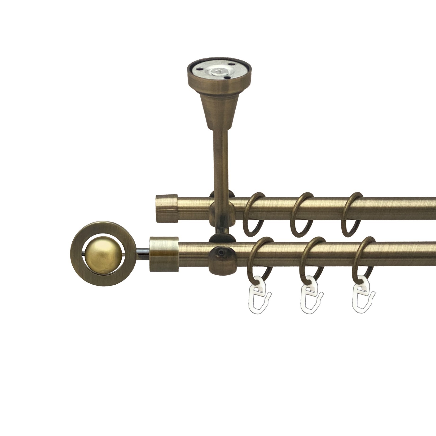 Карниз Orvit Пополо Комбінований металевий дворядний відкритий до стелі гладка труба кільце металеве Антик 16\16 мм 200 см (00-00016940)
Карниз Orvit Пополо Комбінований металевий дворядний відкритий до стелі гладка труба кільце металеве Антик 16\16 мм 200 см (00-00016940)